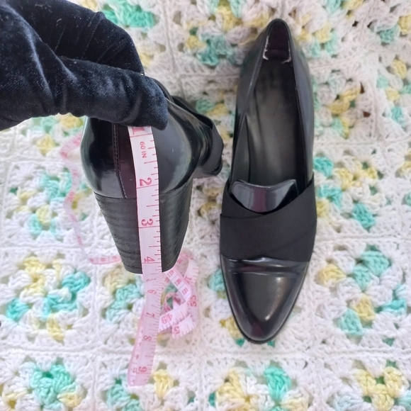 Stuart Weitzman Women's Zoliver Black Block Heeled Loafers Size 6 M US - Picture 9 of 14